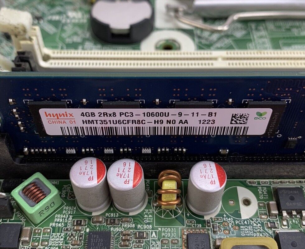 HP Compaq 6200 Pro mATX Motherboard Intel Core i3-2100 3.1GHz 4GB RAM No Shield