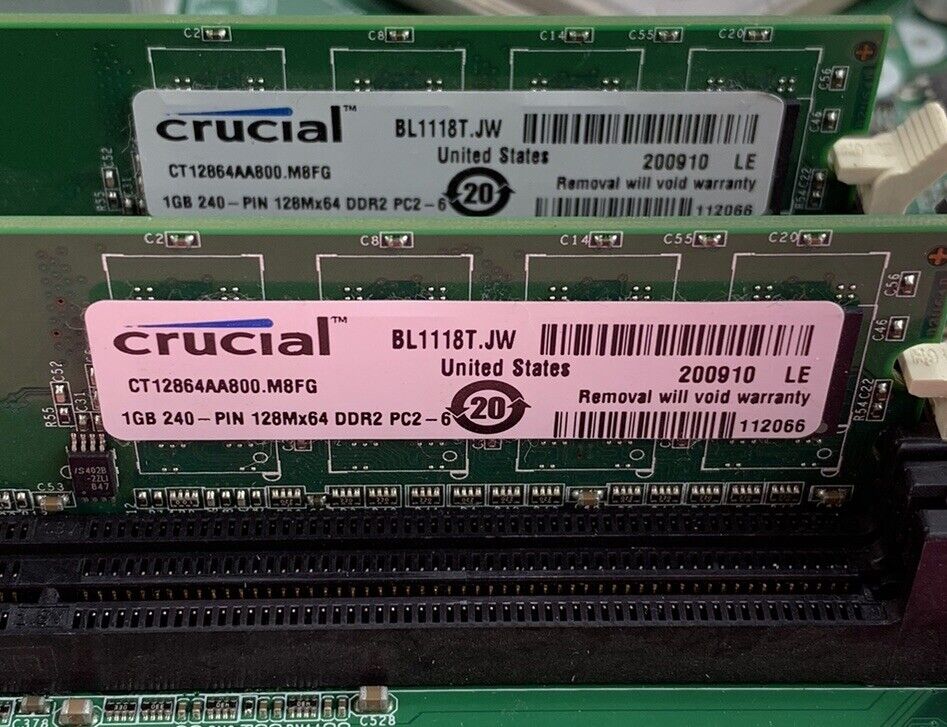 Dell OG214D Motherboard Intel Core 2 Duo E8400 3.00GHz 2GB RAM No Shield