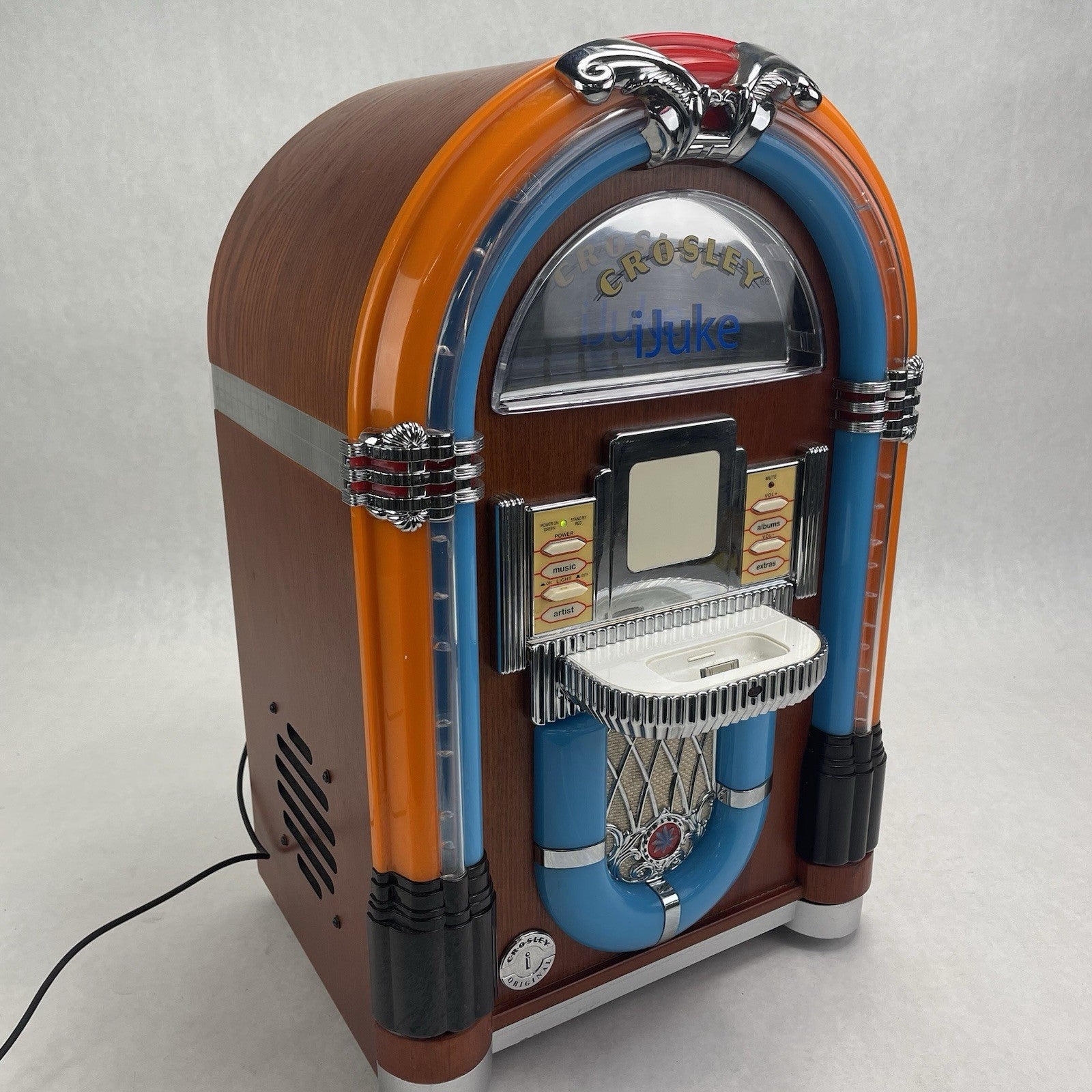 Crosley CR17 iJuke Jukebox Apple iPod Music Player Tested No Power Cord0