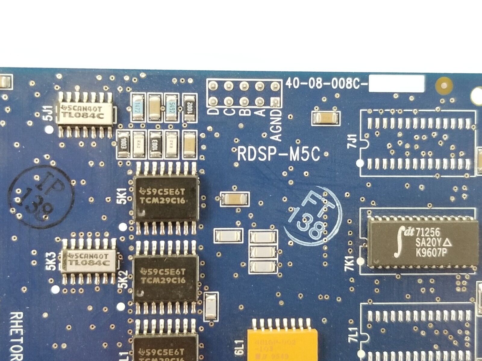 Rhetorex Dialogic 432 RDSP-M5C M5 ISA Board 4-Port AutoDialing 50-05-008 REV M