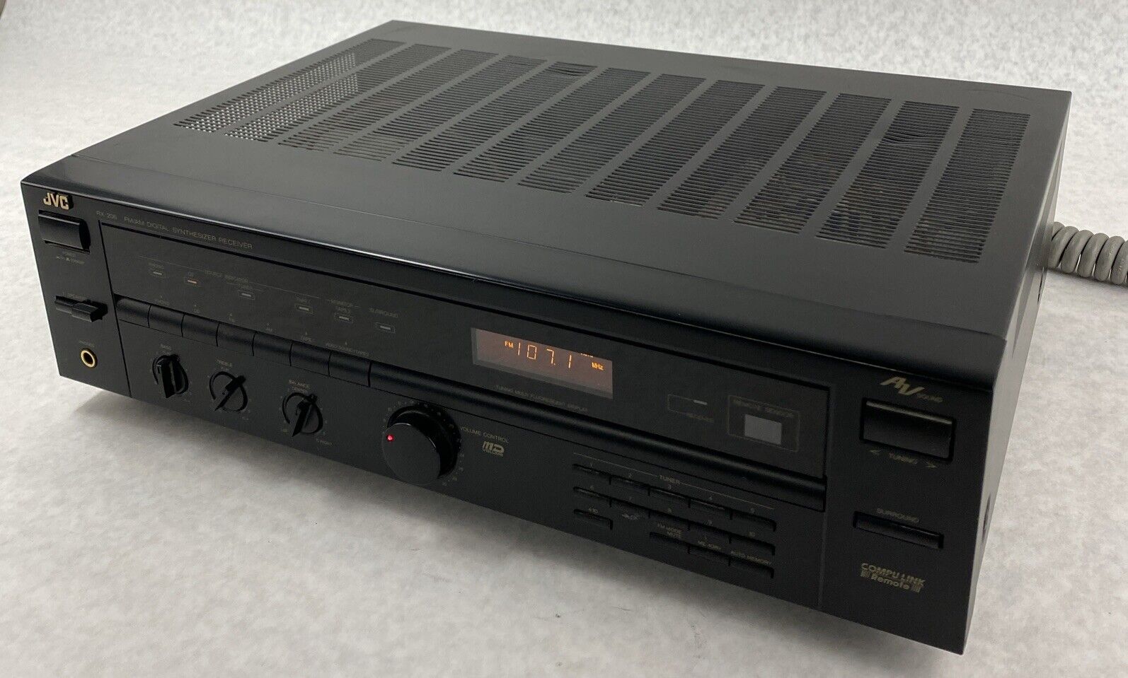 JVC RX-206BK Digital Stereo Receiver Phono Compu Link AV Sound WORKS