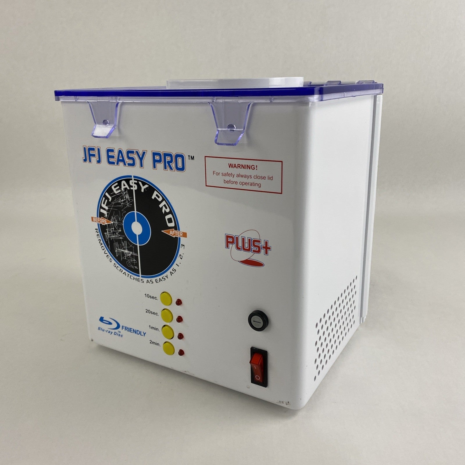 JFJ Easy Pro Disc Repair Machine CD/DVD Power Tested0