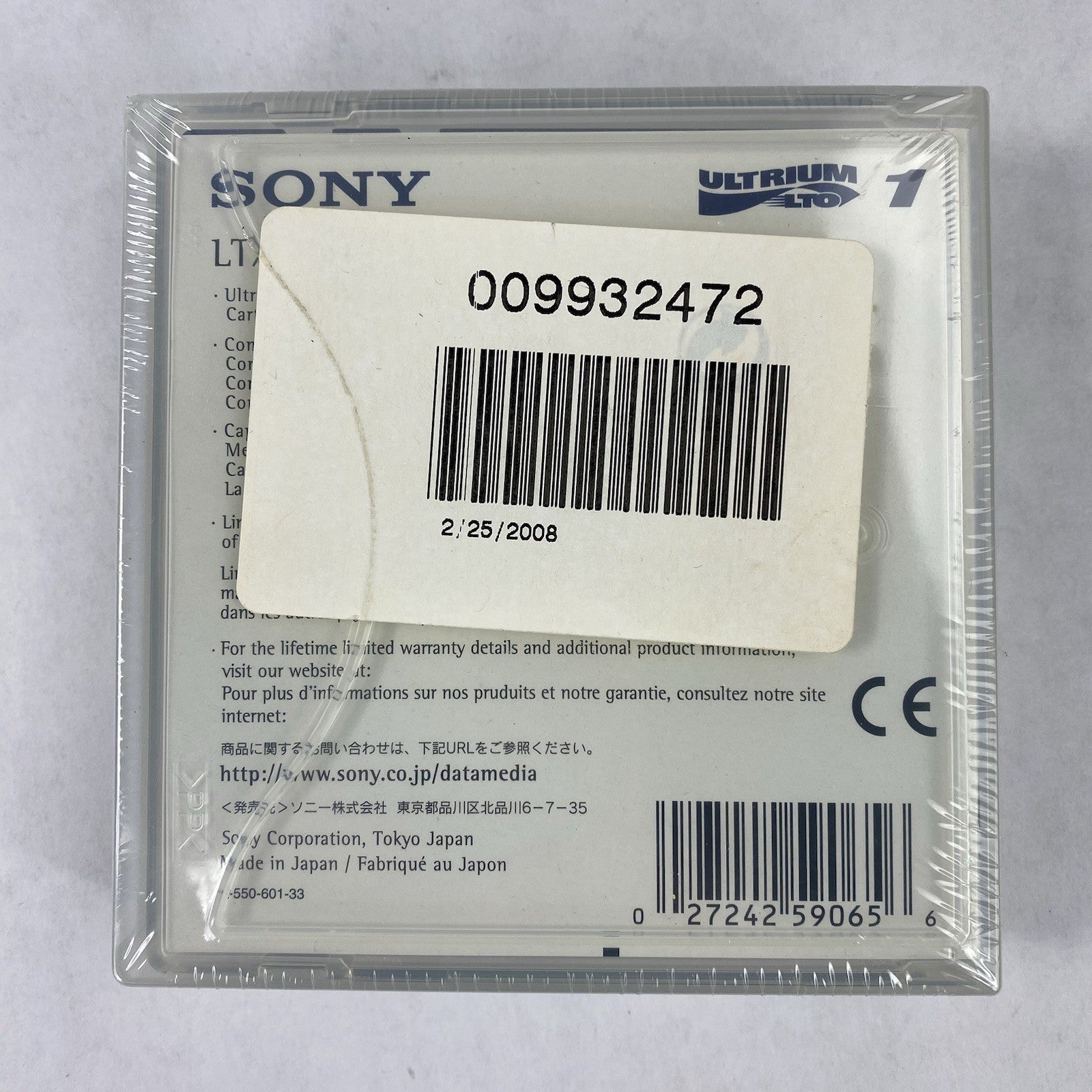 Sony LTO Ultrium 1 LTX100G 200GB Data Cartridge Sealed (Lot of 3)