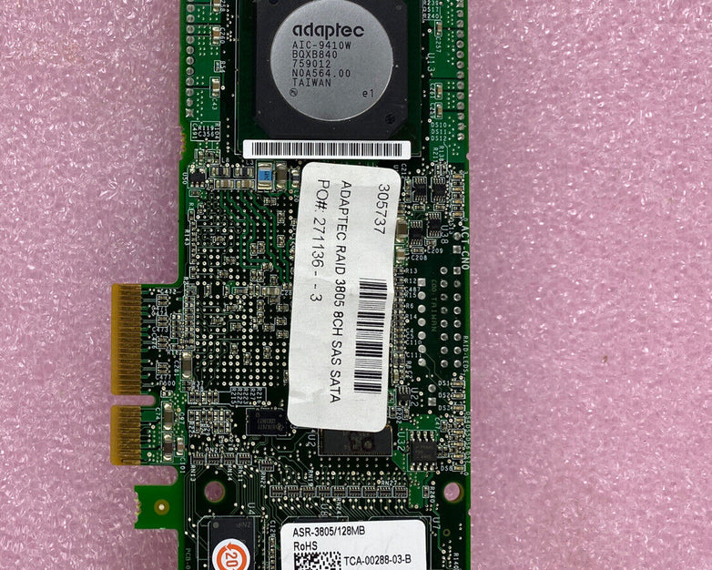 Adaptec Raid Controller Card ASR-3805 128MB