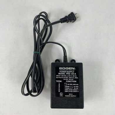 BOGEN PRS-AS-A-C 120V AC 450MA 24V Power Supply Untested