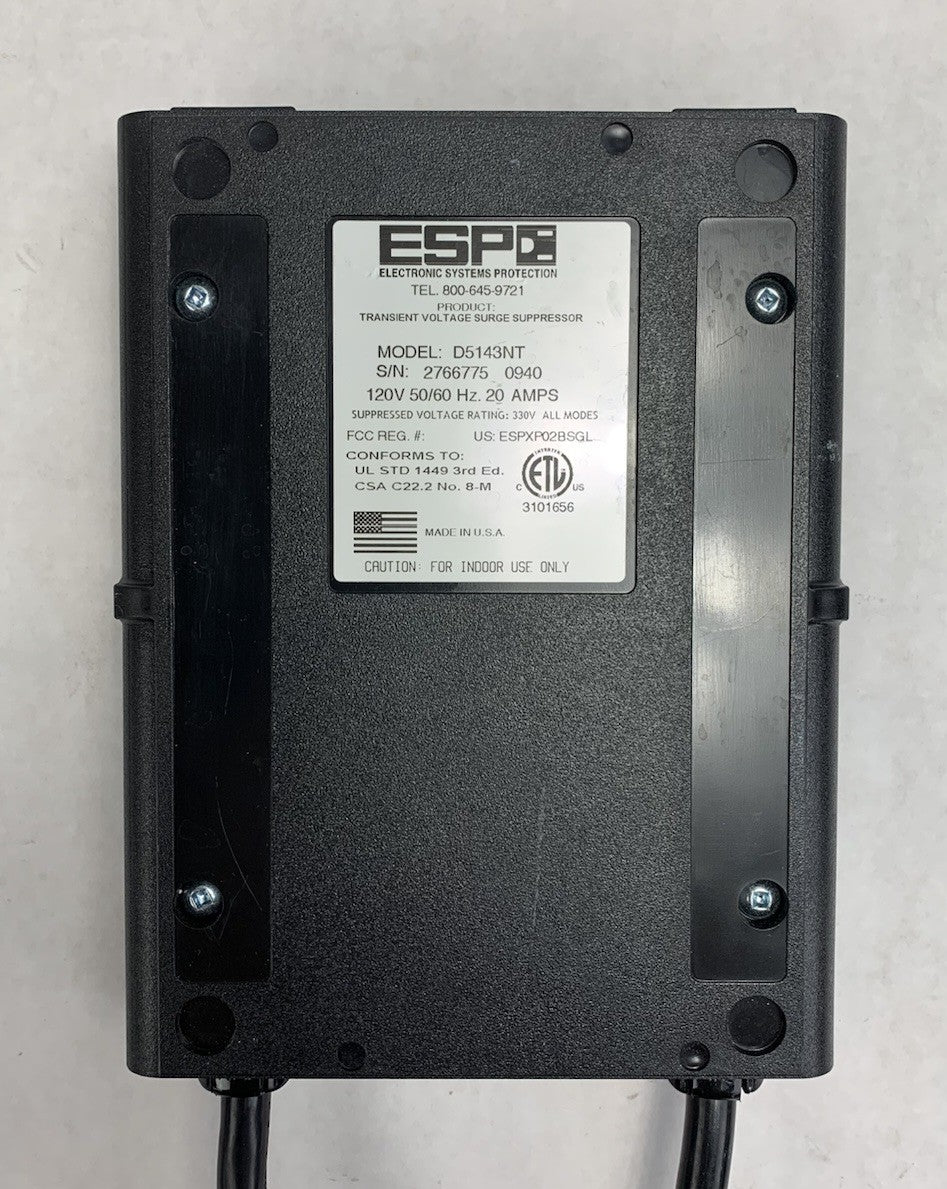 ESP D5143NT 120V 50/60Hz 20A Transient Voltage Surge Suppressor5