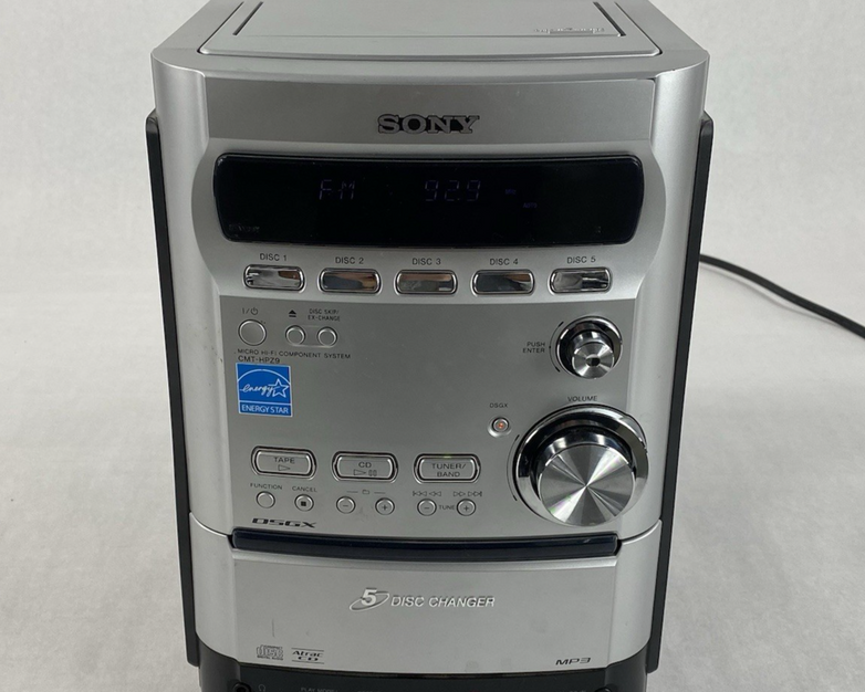 Sony CMT-HPZ9 Cassette and 5 Disc Changer AM/FM Parts or Repair