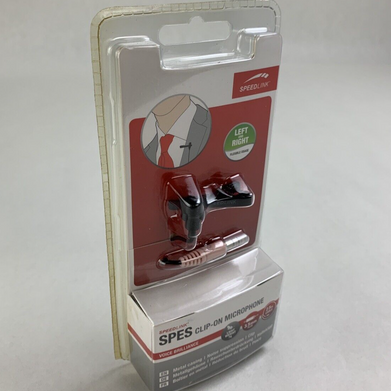 New Speedlink SPES Clip-On Microphone Black Neu OVP