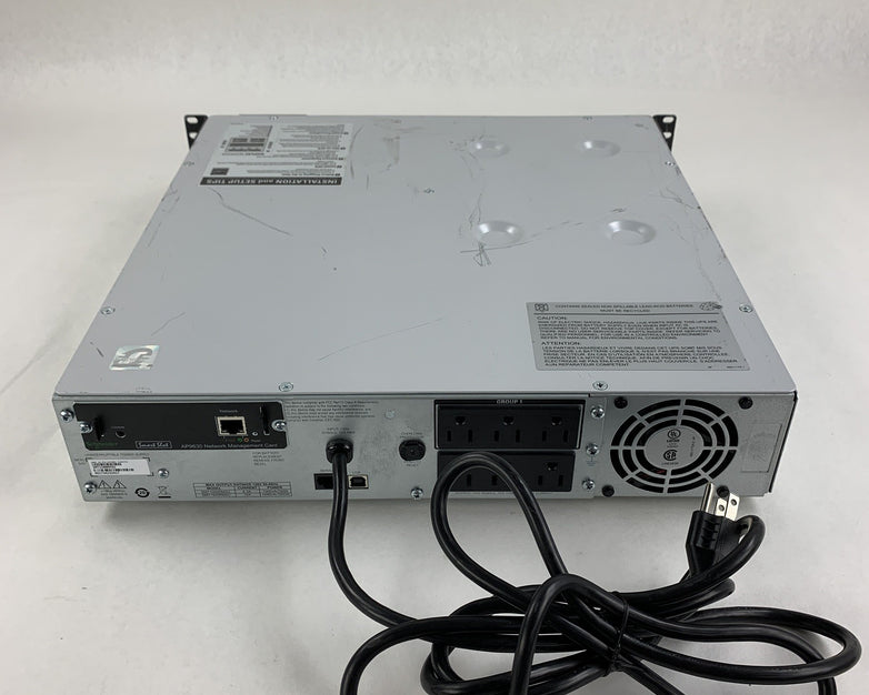 APC SmartUPS SMT1500RM2U 2U Rack Mount w/ Network  Card No Battery No Faceplate