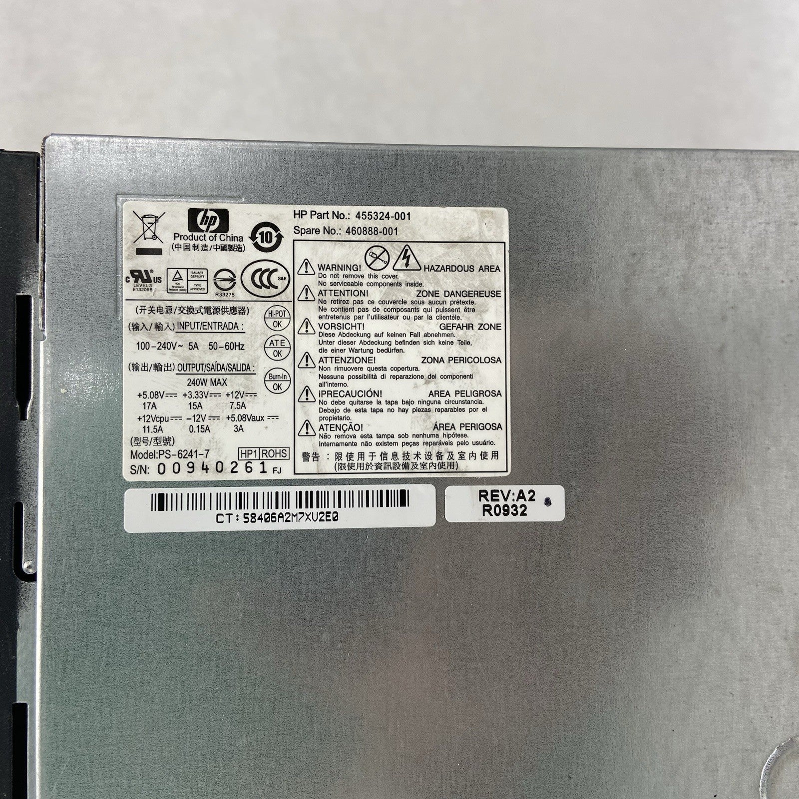 HP Compaq dc5850 SFF AMD Athlon 500B 2.6GHz 2GB RAM No HDD No OS9