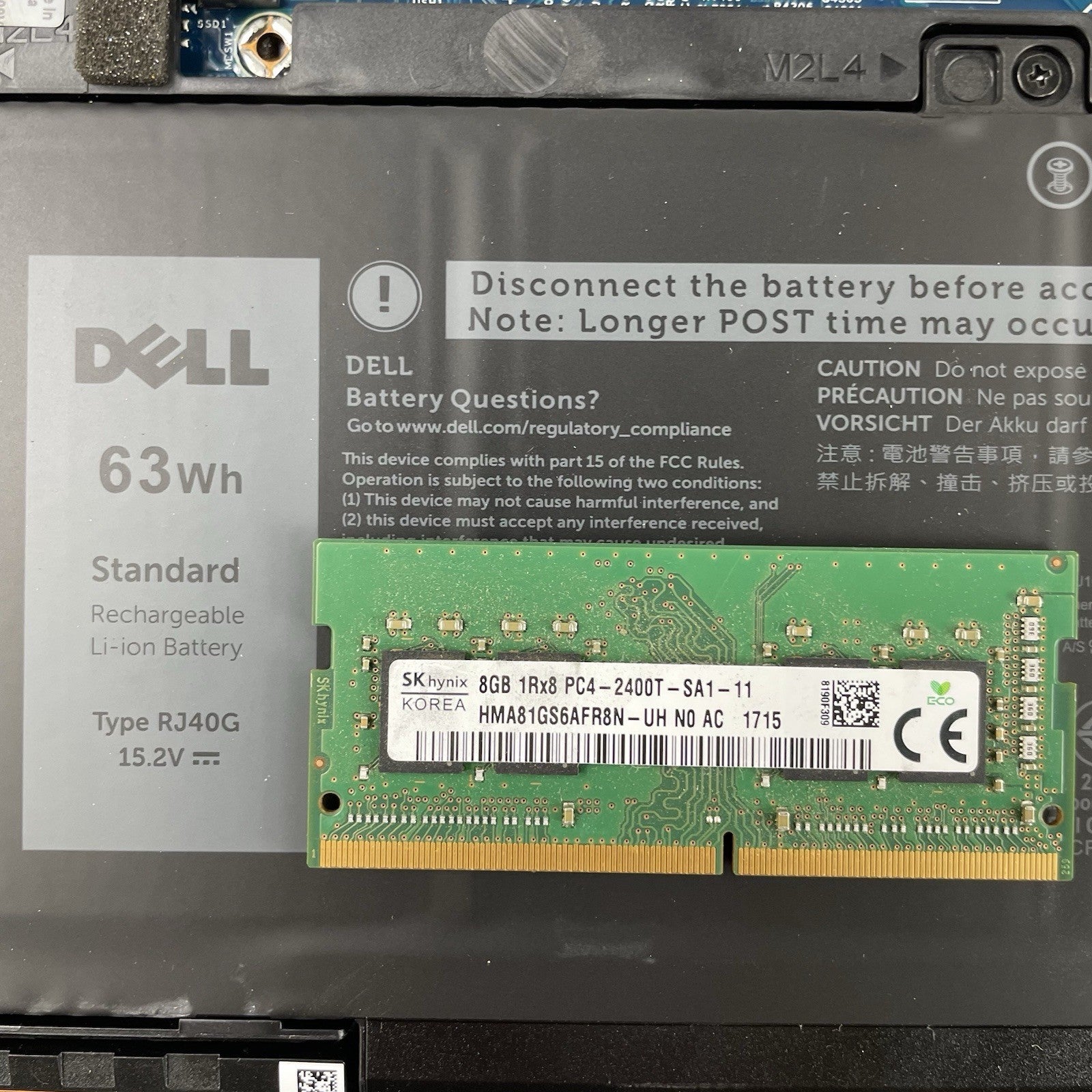 Dell Latitude 5520 15.6" i5-1135G7 2.40 GHz 8 GB RAM No SSD/OS/AC - Worn Keys19