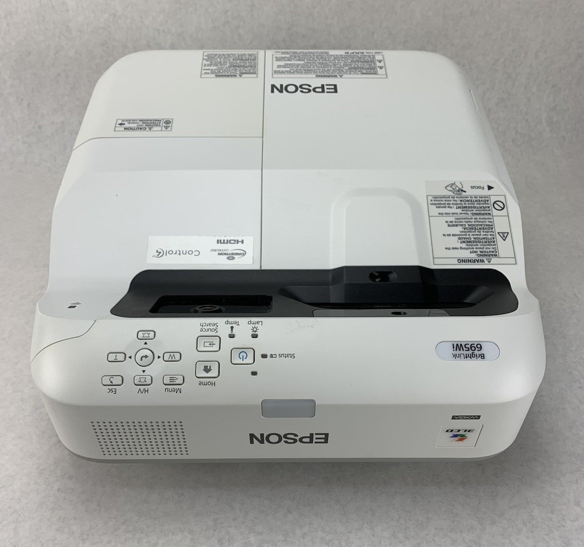 Epson PowerLite 695Wi H740A LCD Lamp Projector 1244 Lamp Hours - No Remote3