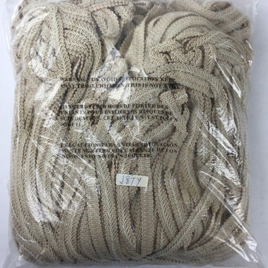 Beige  187 Yards Gimp Braided Vintage Trim, NEW