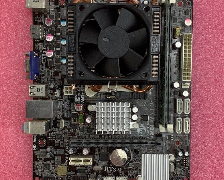 Biostar A960M_MV V:1.0A Motherboard AMD Athlon II X2 3GHz 1GB RAM w/ Shield