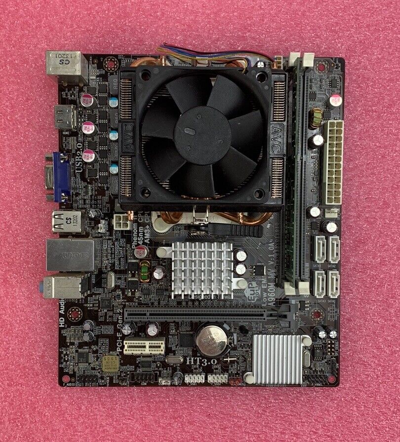 Biostar A960M_MV V:1.0A Motherboard AMD Athlon II X2 3GHz 1GB RAM w/ Shield