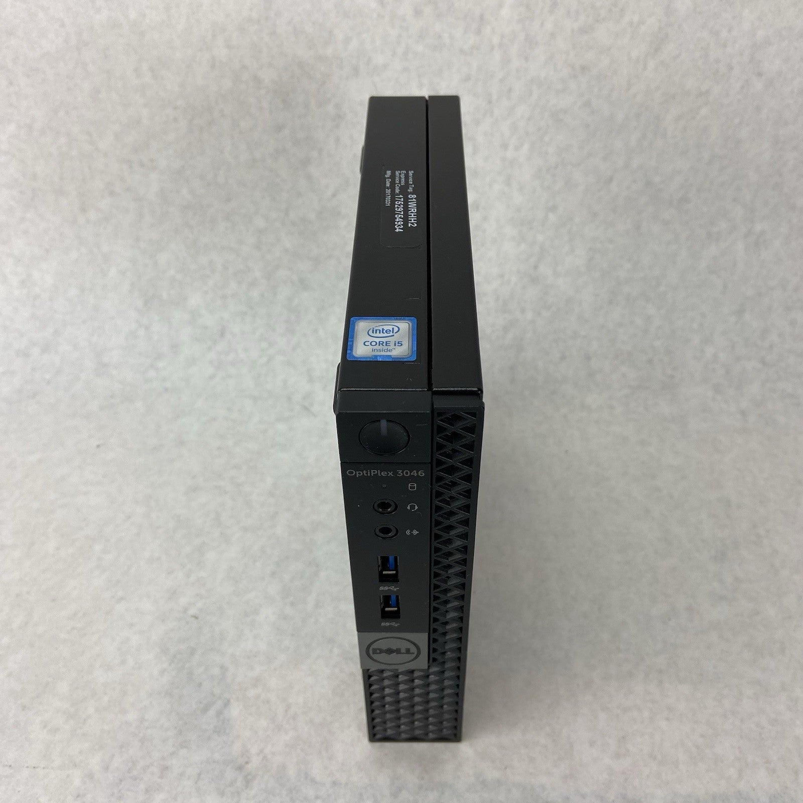 Dell Optiplex 3046 MFF Intel Core i5-6500T 2.5GHz 8GB RAM No AC/HDD/OS2