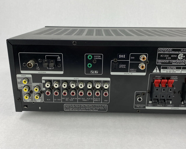Kenwood VR-605 Audio Video Surround Receiver No Remote