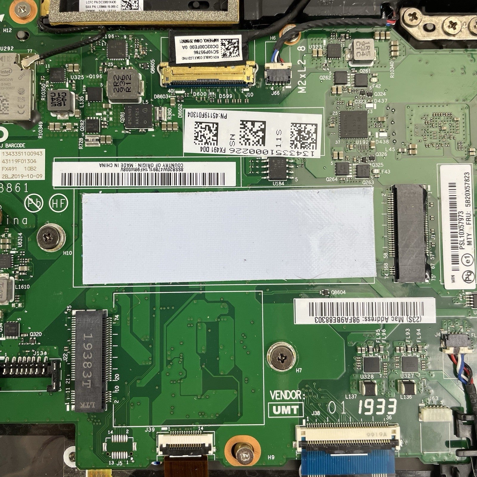 Lenovo ThinkPad X1 Carbon 7Gen i7-8565U 1.8GHz 16GB RAM No SSD/OS/AC/Batt - READ19