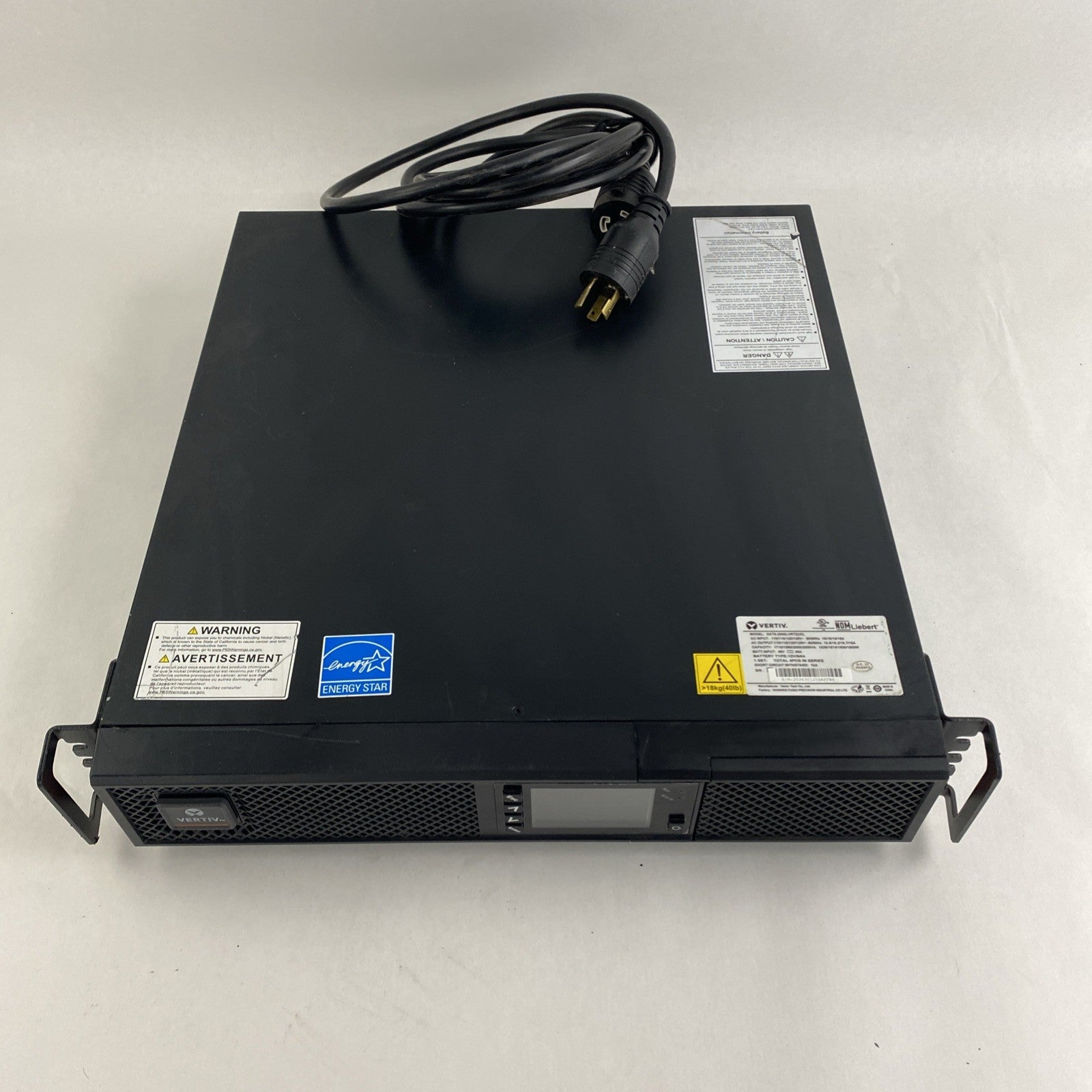 Vertiv GXT5-2000LVRT2UXL Liebert AC Power System 2000VA UPS Tested No Batteries2