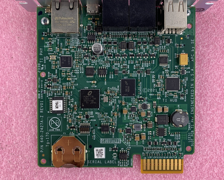 APC AP9641 UPS Network Management Card 3 with 2 USB ports Tested Reset