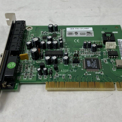 Vintage IBM FRU 37l4457 Sound Card Tested