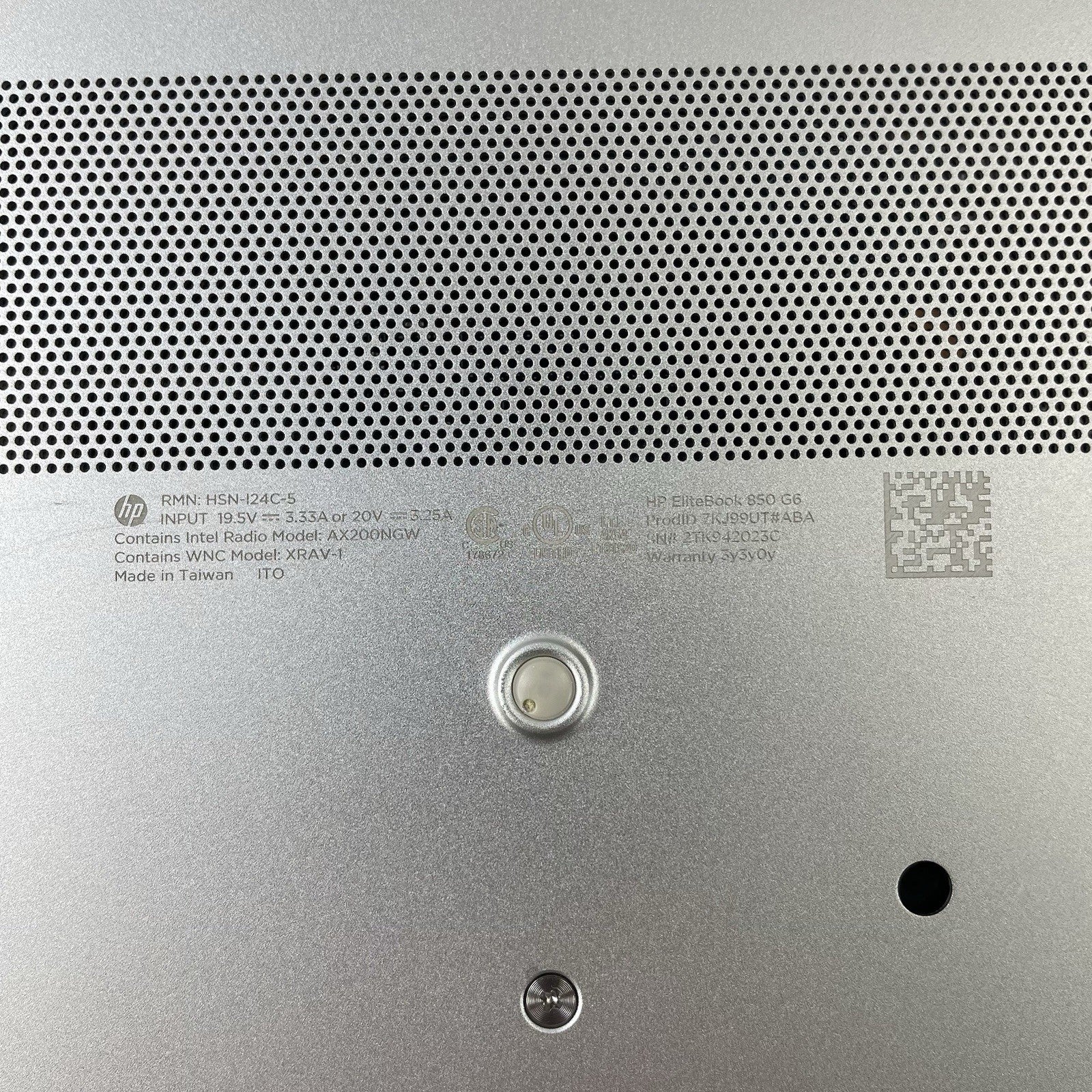 HP EliteBook 850 G6 15.6" i5-8365U 1.60 GHz 8 GB RAM No SSD/OS/AC16