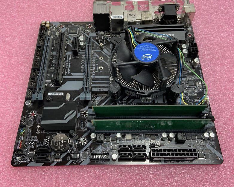 Gigabyte B360M D3H GSM Motherboard Intel Core i5-8500 3GHz 8GB RAM w/IO Shield