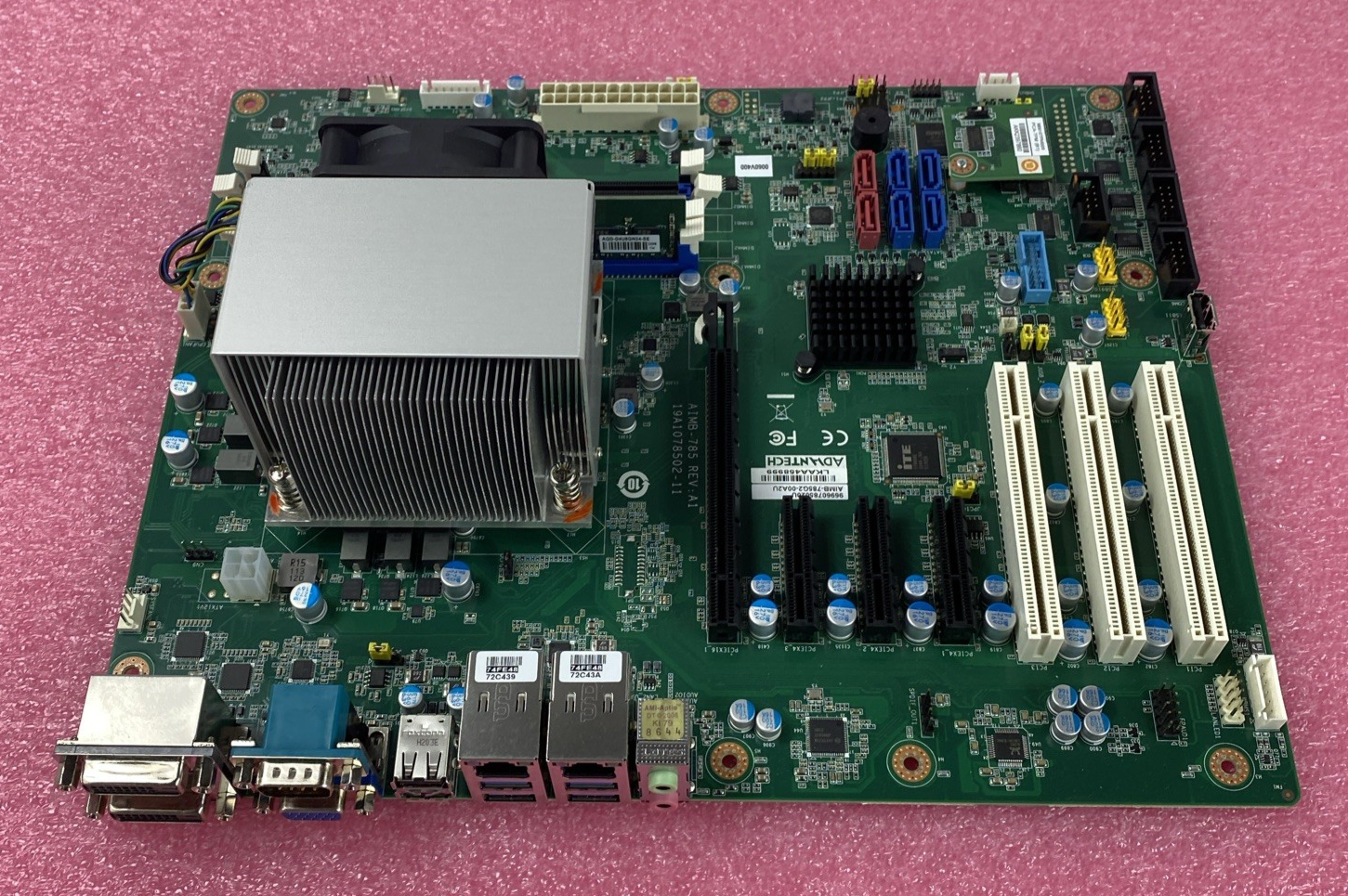 Advantech AIMB-785 Motherboard Intel Core i7-7700 3.60GHz 8GB RAM w/ Shield