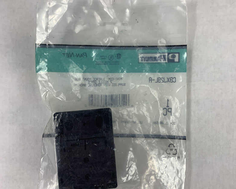 Panduit CBXJ2BL-A Mini-Com Surface Mount Box New Sealed