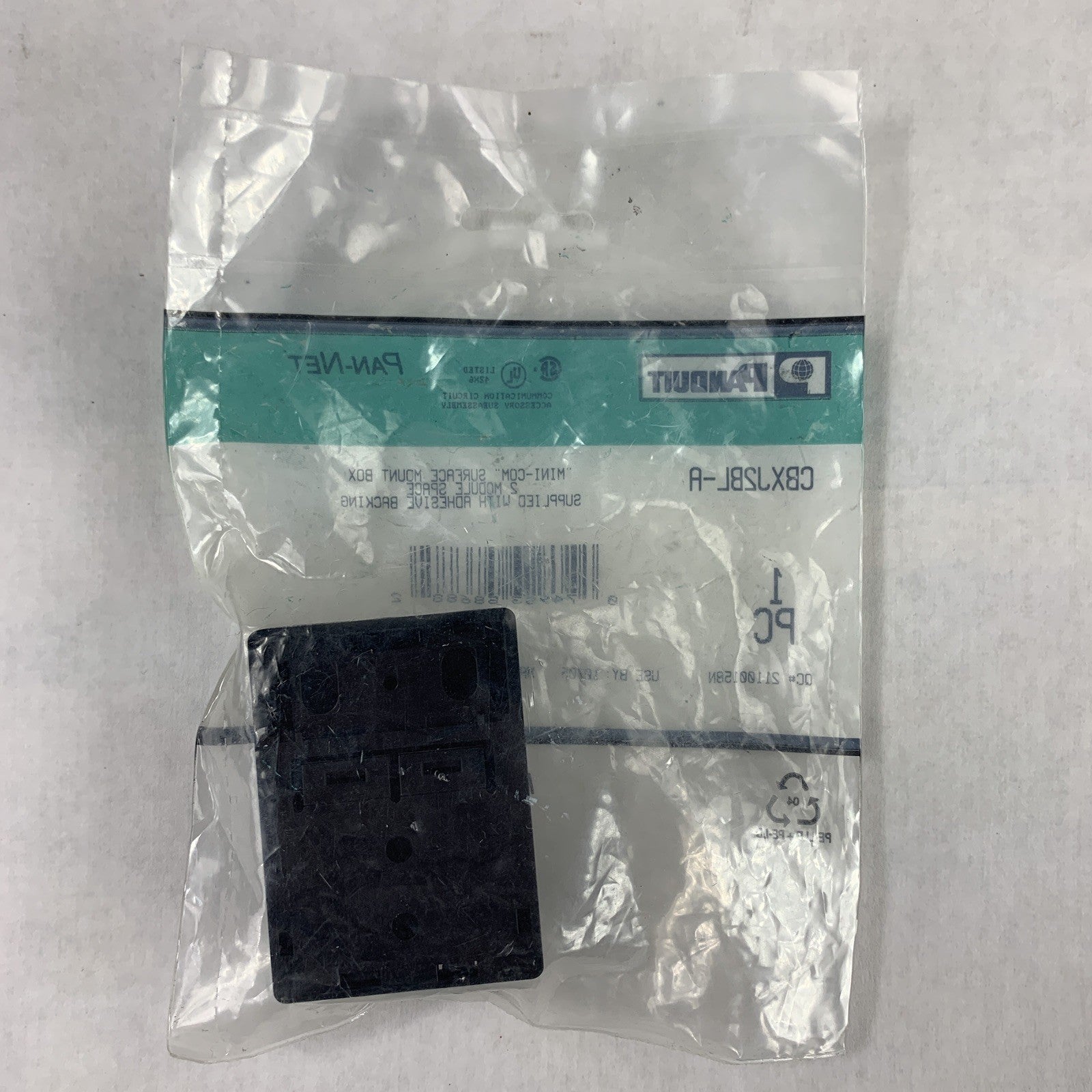 Panduit CBXJ2BL-A Mini-Com Surface Mount Box New Sealed