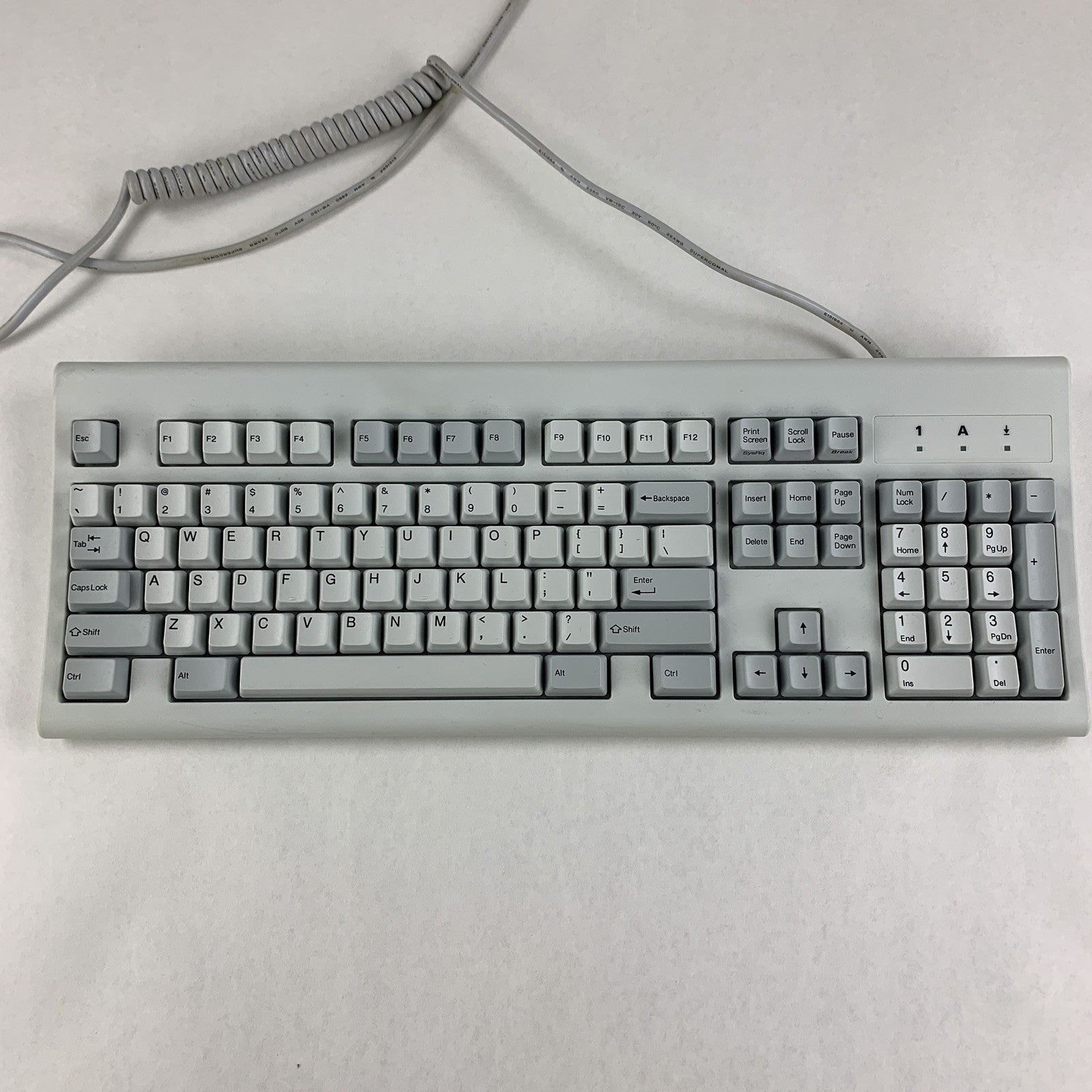 Zenith KB-5323 Clicky Vintage Keyboard PS/2 Vintage Tested