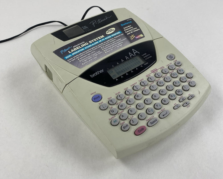 Brother P-Touch Model PT-2410 Labeling System w/ AC Adapter Power Tested