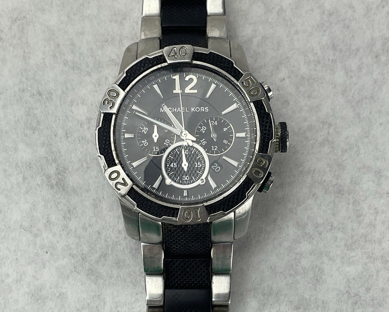 Michael Kors MK-8199 Chronograph Quartz Parts Or Repair Not Ticking