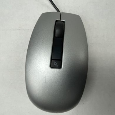 Dell M-UAV-DEL8 Silver USB Optical Scroll Mouse with 6 Buttons 4K93W Lot of 4