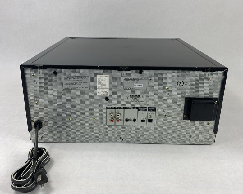 Sony CDP-CX355 Compact Disc Player - Parts Or Repair