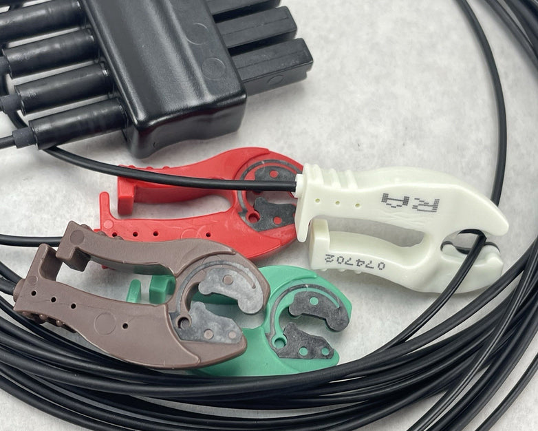 ECG 5-Wire Set AHA Clip 1.2 m Radiolucent Schiller 2.410308 Change 76654604