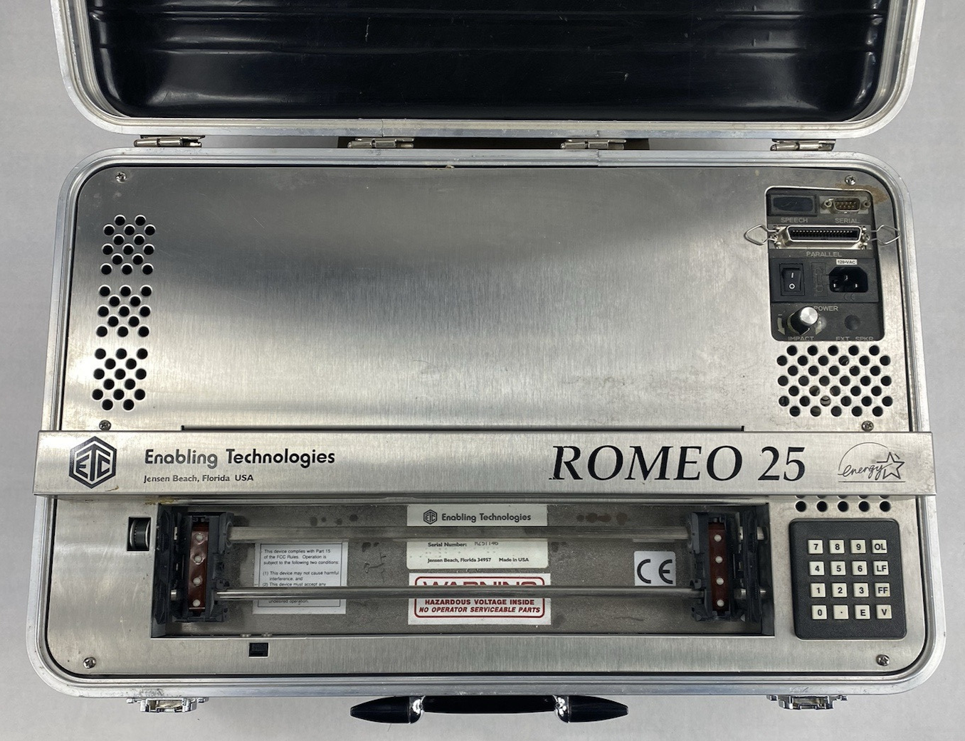 Enabling Technologies Co. Romeo 25 Brailler Power Tested