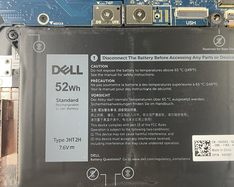 Dell Latitude 7410 14" i7-10610U 1.80 GHz 16 GB RAM No SSD/OS/AC - Bad Corner