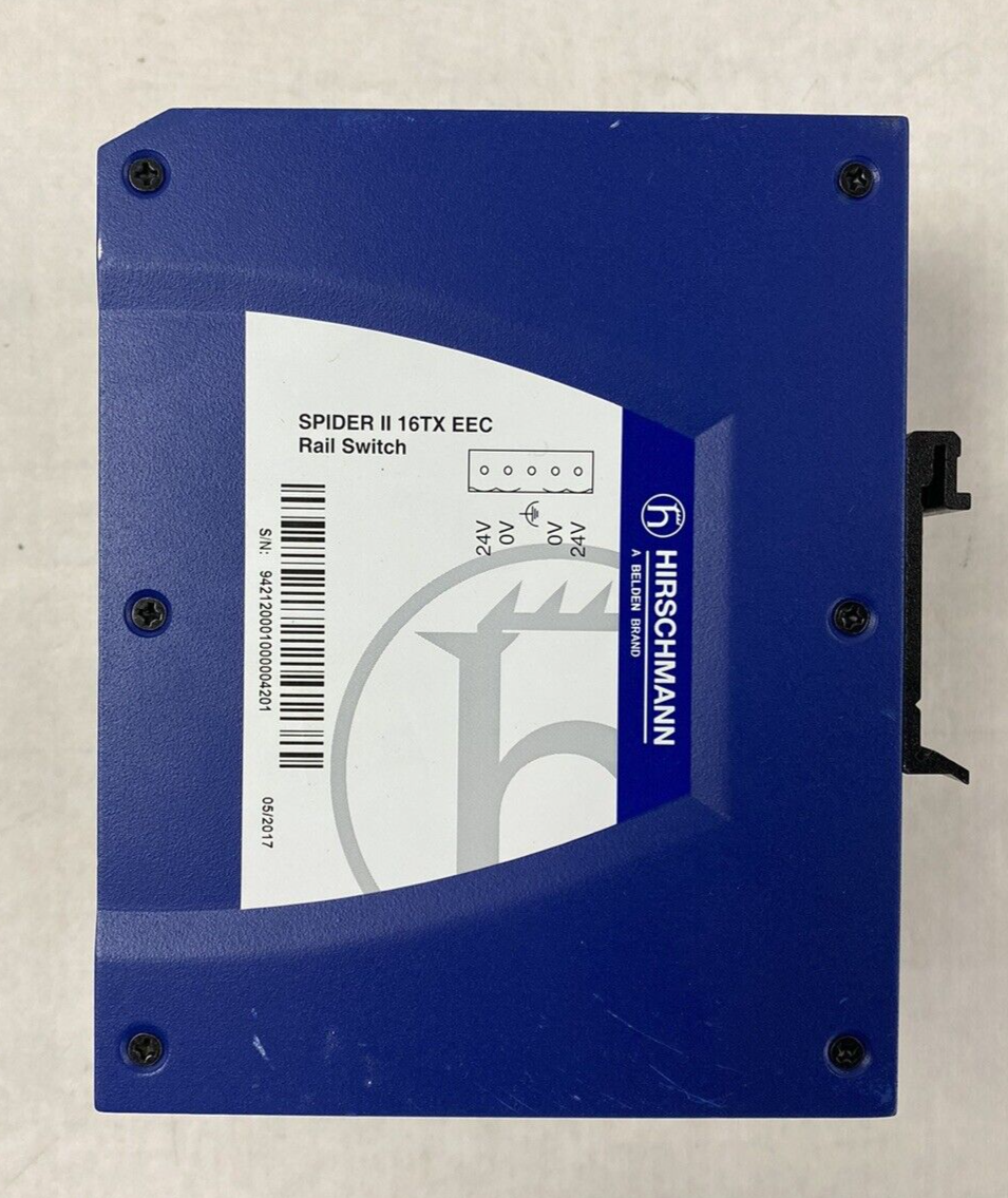 Hirschmann Spider II 16TX EEC Rail Switch Untested