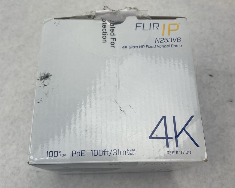 FLIR N253V8 ULTRA HD 4K 8MP Outdoor Untested Open Box Network Camera