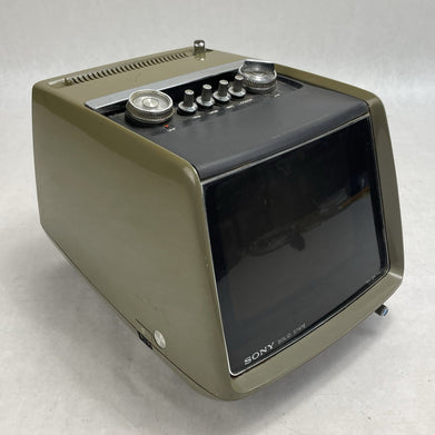 Sony TV-750 Solid State Transistor TV Receiver Untested For Parts Broken Antenna