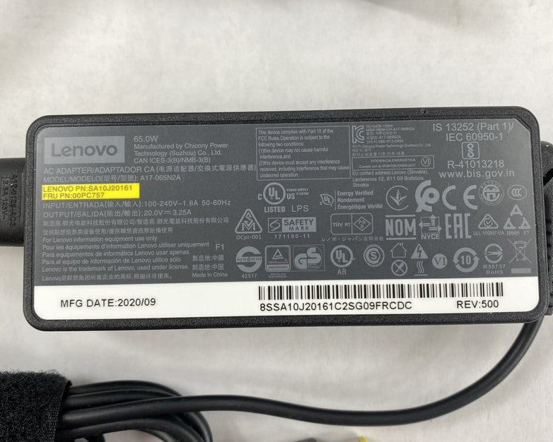 Lenovo A17-065N2A 65W 20V 3.25A Slim Square Tip Charger AC Adapter - Lot of 6