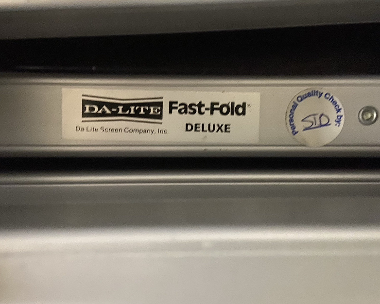 Da-Lite Fast-Fold Deluxe Projection Screen Frame - No Screen - Parts or Repair