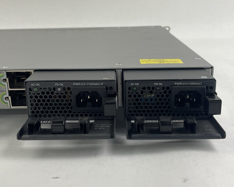 Cisco WS-C3850-48U-S V06 48-Port UPoE Switch  2x 1100W PSU Tested & Reset