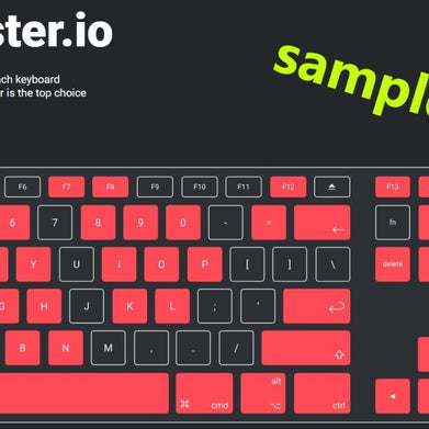 FOR PARTS Apple A1243 Wired USB MB110LL/A Keyboard w/ Genuine OEM Key Covers