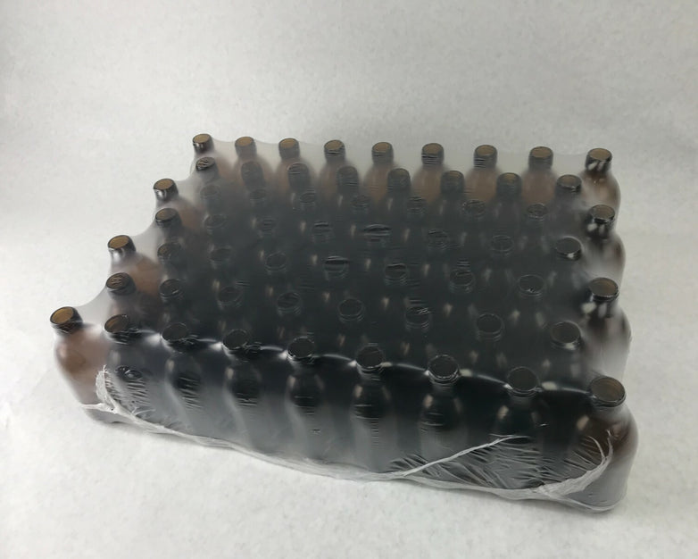 Lot of 60 250ml Brown Glass Bottles Chemistry Science Lab No Caps