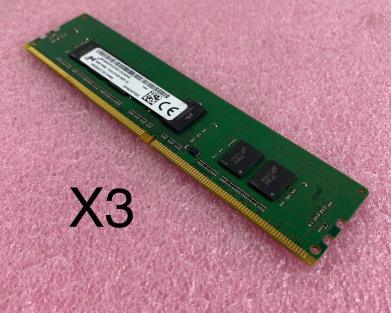 Micron MTA9ASF51272PZ-2G1A2HG 4GB 1RX8 PC4-2133P-RDP-10 Laptop Memory Ram Lot X3