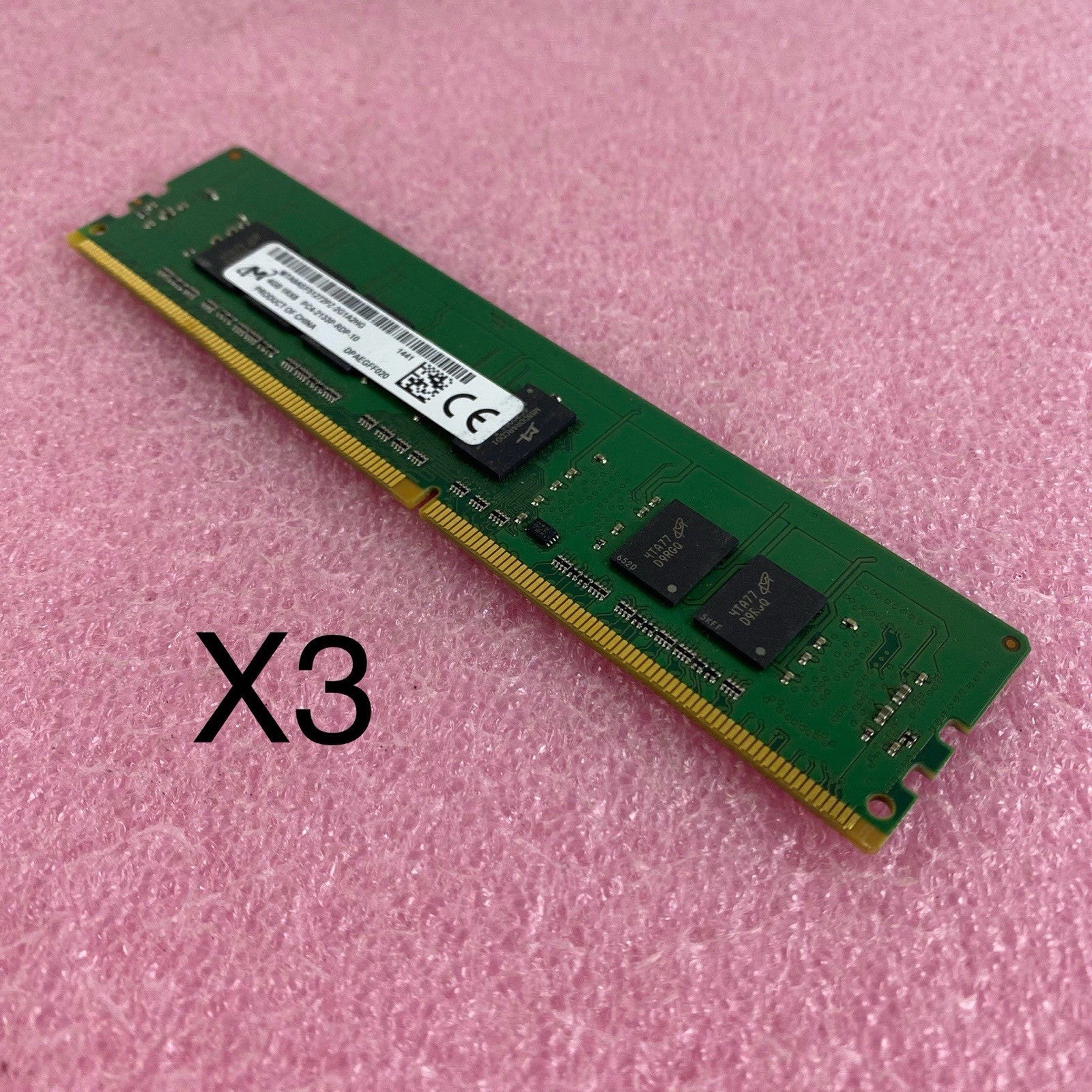 Micron MTA9ASF51272PZ-2G1A2HG 4GB 1RX8 PC4-2133P-RDP-10 Laptop Memory Ram Lot X30