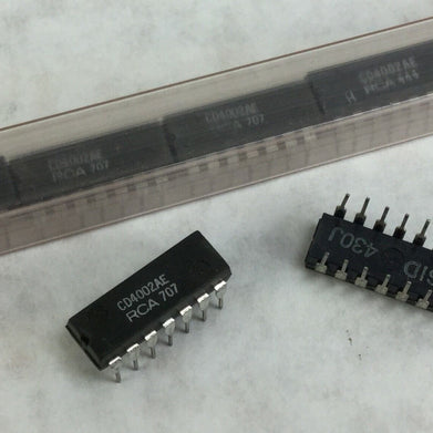 Genuine RCA CD4002AE Integrated Circuit  14 Pin Dip  Lot of 10