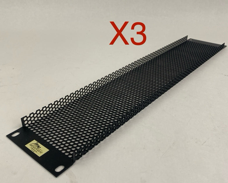 Middle Atlantic Products Vent Panels Rack Spaces 1/16" 19" Holes Lot of 3